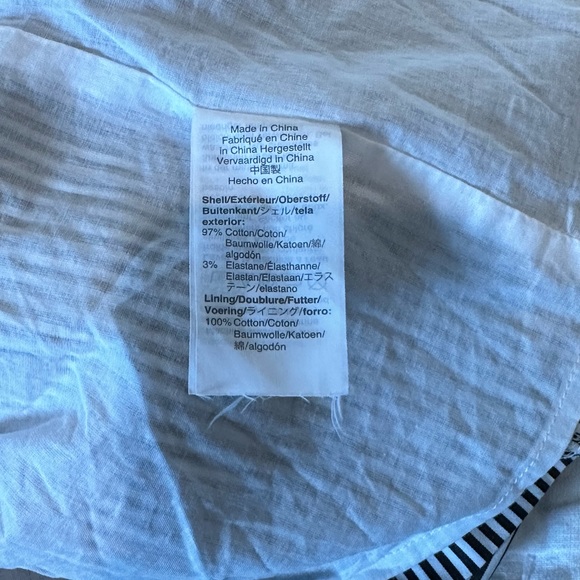 J. Crew Black & White Peplum Blouse - Picture 4 of 4